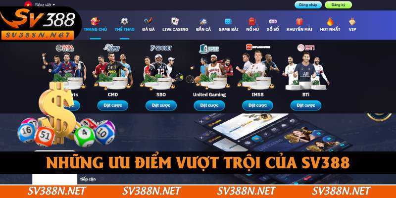 Những ưu điểm vượt trội của SV388 Những ưu điểm vượt trội của SV388